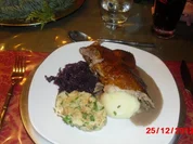 Gans mit Orangen-Apfel-Füllung - Rezept