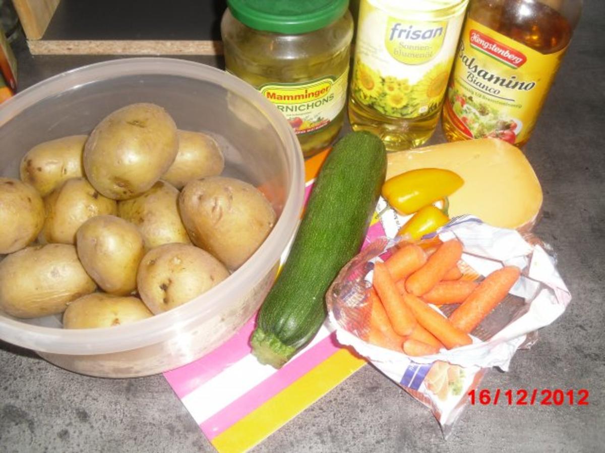 Kartoffel-Salat mit Gemüse - Rezept - Bild Nr. 3