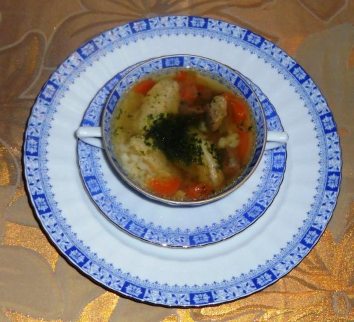 " Oma - Friede`s " Schwemmklößchen, als leckere Suppeneinlage.  (Rzpt. um 1920) - Rezept - Bild Nr. 14
