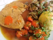 Schweinebraten mit Möhrenfüllung - Rezept