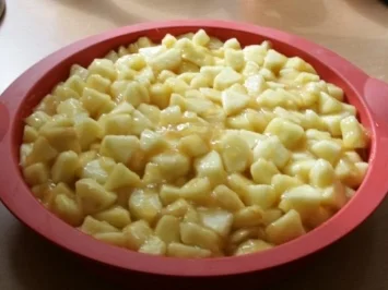 Rezept: Apfelkuchen mit Creme fraiche Apfelkuchen mit Creme fraiche - Rezept