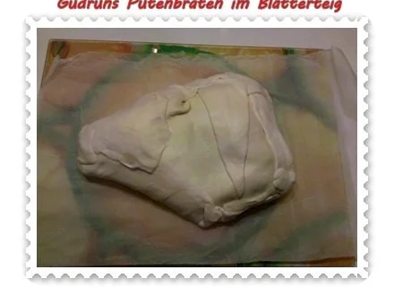 Rezept: Geflügel: Putenbraten im Teigmantel mit Sesamsoße und grüne Bohnen im Schinkenmantel Bild Nr. 9 Geflügel: Putenbraten im Teigmantel mit Sesamsoße und grüne Bohnen im Schinkenmantel - Rezept - Bild Nr. 9