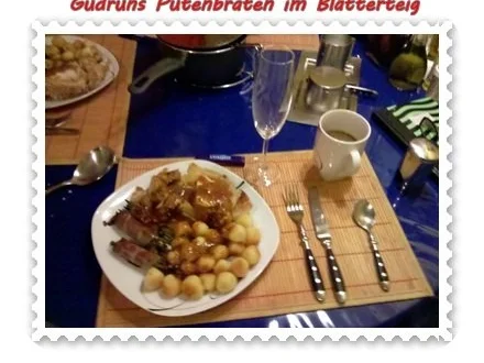 Rezept: Geflügel: Putenbraten im Teigmantel mit Sesamsoße und grüne Bohnen im Schinkenmantel Bild Nr. 13 Geflügel: Putenbraten im Teigmantel mit Sesamsoße und grüne Bohnen im Schinkenmantel - Rezept - Bild Nr. 13