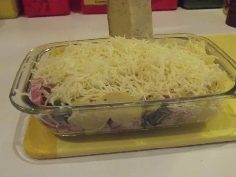 Kartoffelgratin  mit Lauch und Waldpilzen. - Rezept - Bild Nr. 4