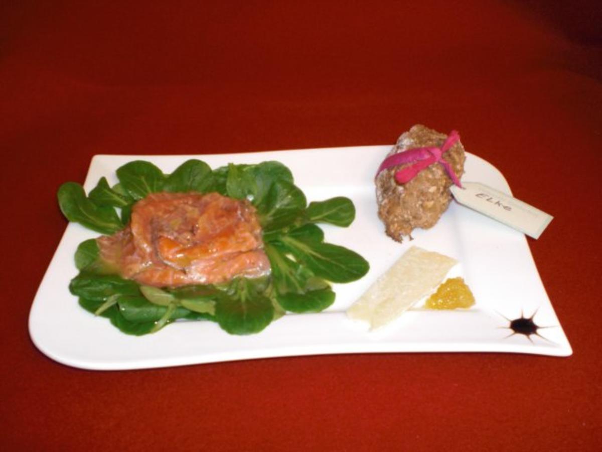 Gebeizter Wildlachs mit Honig Senf Soße - einfach - von Das perfekte Dinner Gebeizter Wildlachs mit Honig Senf Soße - einfach - von Das perfekte Dinner