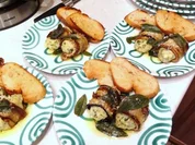 Ricottanocken mit gebratener Aubergine und Salbeibutter - Rezept