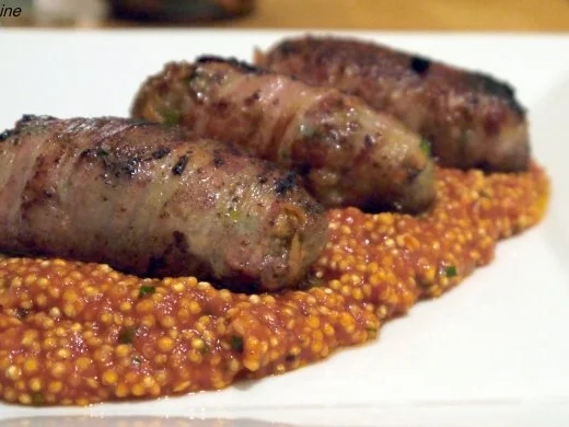 Hackfleisch-Möhren-Röllchen auf Tomaten-Quinoa - Rezept - Bild Nr. 16