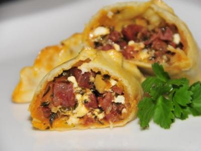 Tapas & Fingerfood: Empanada mit Chorizo und Feta - Rezept