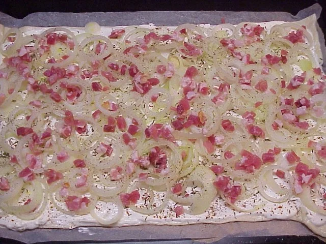 Schneller Flammkuchen - Rezept