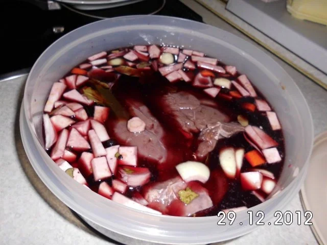 Rehkeule in Rotwein-/Johannisbeegeleesoße - Rezept - Bild Nr. 5