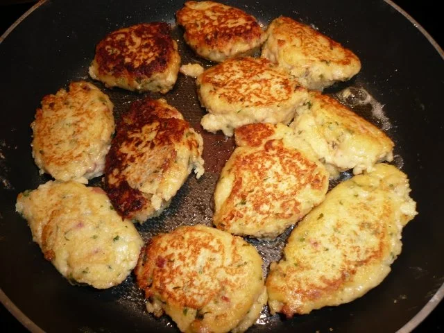 Hirschbraten mit Kartoffel-Plätzchen,Pfifferlingen und Jägersalat - Rezept - Bild Nr. 14