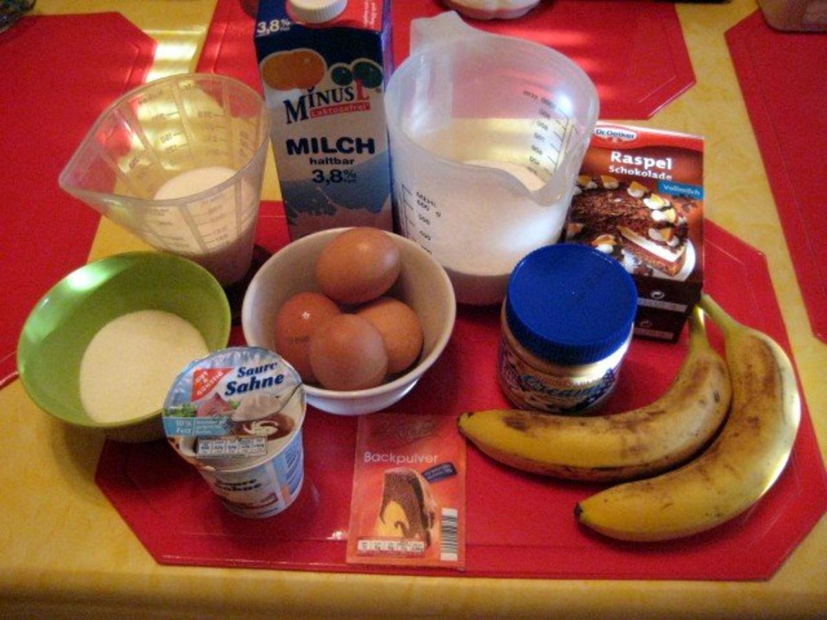 Bananen - Erdnussbutter - Schoko - Kuchen - Rezept - Bild Nr. 2
