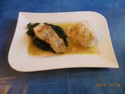 Kochen:Kabeljau mit Basmatireis, Spinat und Kokos-Currysoße - Rezept