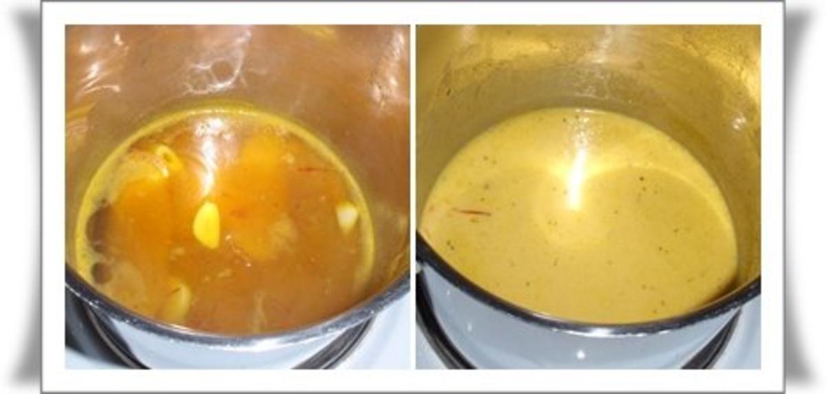 Seezunge auf gebratenem Fenchel-Tomatengemüse, Kartoffelpüree und Safran-Vanille-Sauce - Rezept - Bild Nr. 5