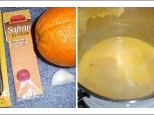 Seezunge auf gebratenem Fenchel-Tomatengemüse, Kartoffelpüree und Safran-Vanille-Sauce - Rezept - Bild Nr. 6