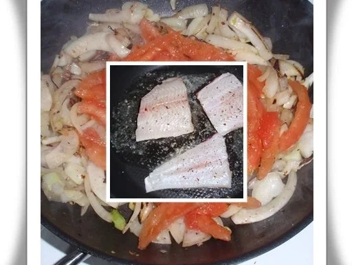 Seezunge auf gebratenem Fenchel-Tomatengemüse, Kartoffelpüree und Safran-Vanille-Sauce - Rezept - Bild Nr. 7