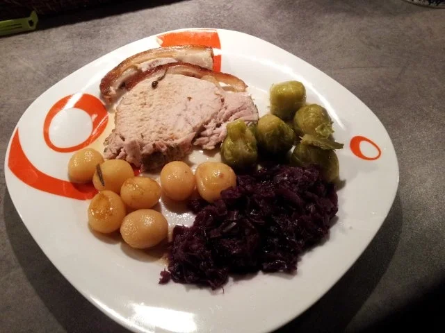 Rezept: Schweinekammbraten österreichisch dänisch, østrigsk Svinekamsteg med dansk tilbehør Bild Nr. 2 Schweinekammbraten österreichisch dänisch, østrigsk Svinekamsteg med dansk tilbehør - Rezept - Bild Nr. 2