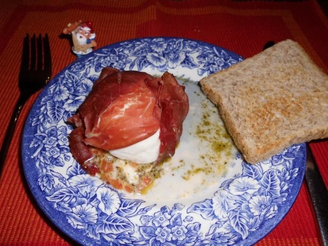 Gefüllter Mozarella>> - Rezept