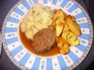 Rezept: Pastinaken, Rosmarinkartoffeln und Reste vom falschen Hasen Pastinaken, Rosmarinkartoffeln und Reste vom falschen Hasen - Rezept