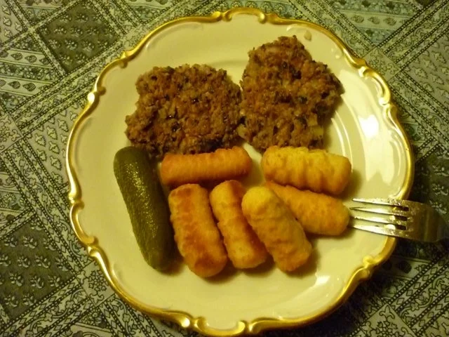 Rezept: Würzige Bohnenbratlinge mit Haferflocken (auch für Burger geeignet!) Würzige Bohnenbratlinge mit Haferflocken (auch für Burger geeignet!) - Rezept