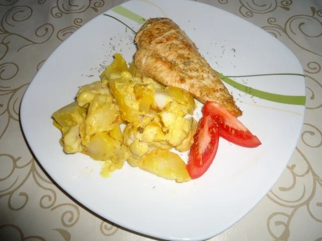 Rezept: Blumenkohl - Kartoffel - Auflauf mit Currysauce Blumenkohl - Kartoffel - Auflauf mit Currysauce - Rezept