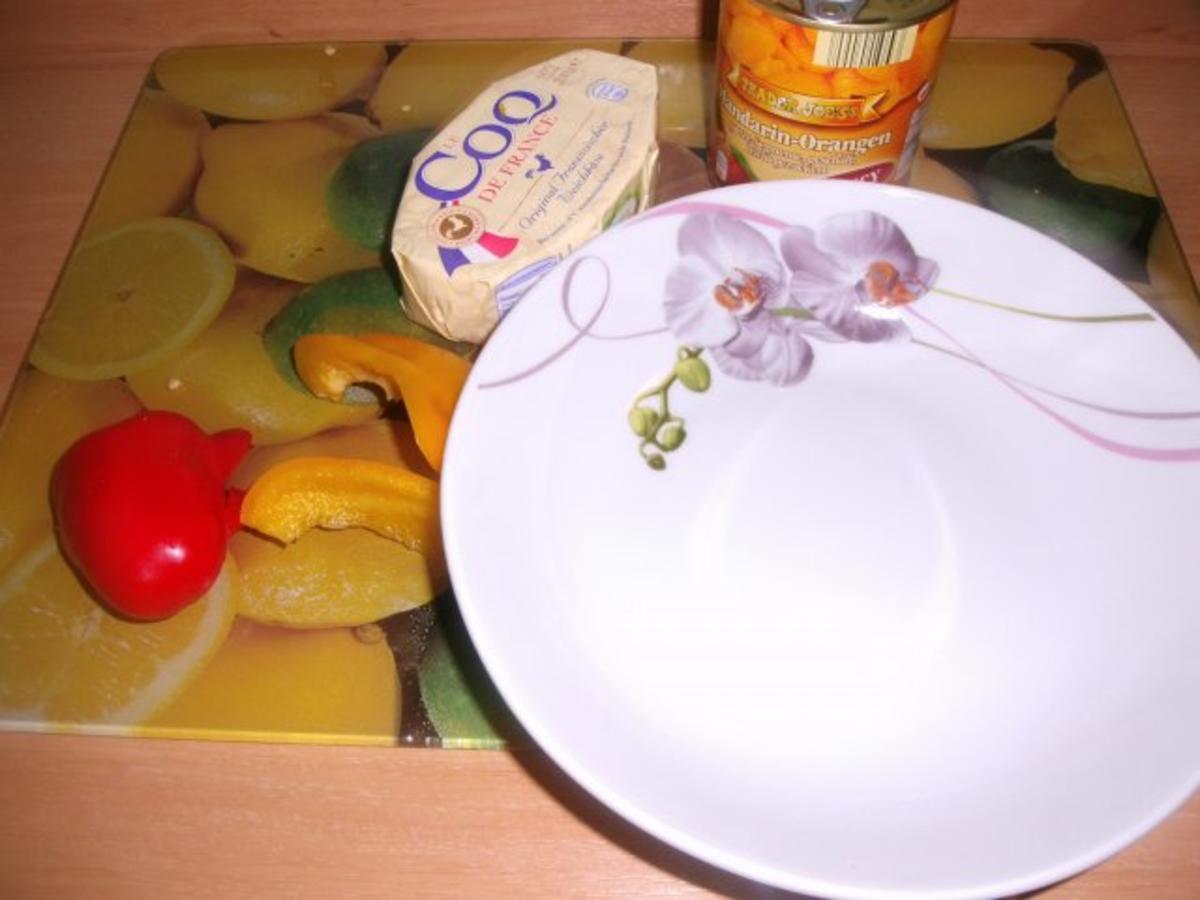 Camembertkäsesalat mit Mandarinen - Rezept - Bild Nr. 3