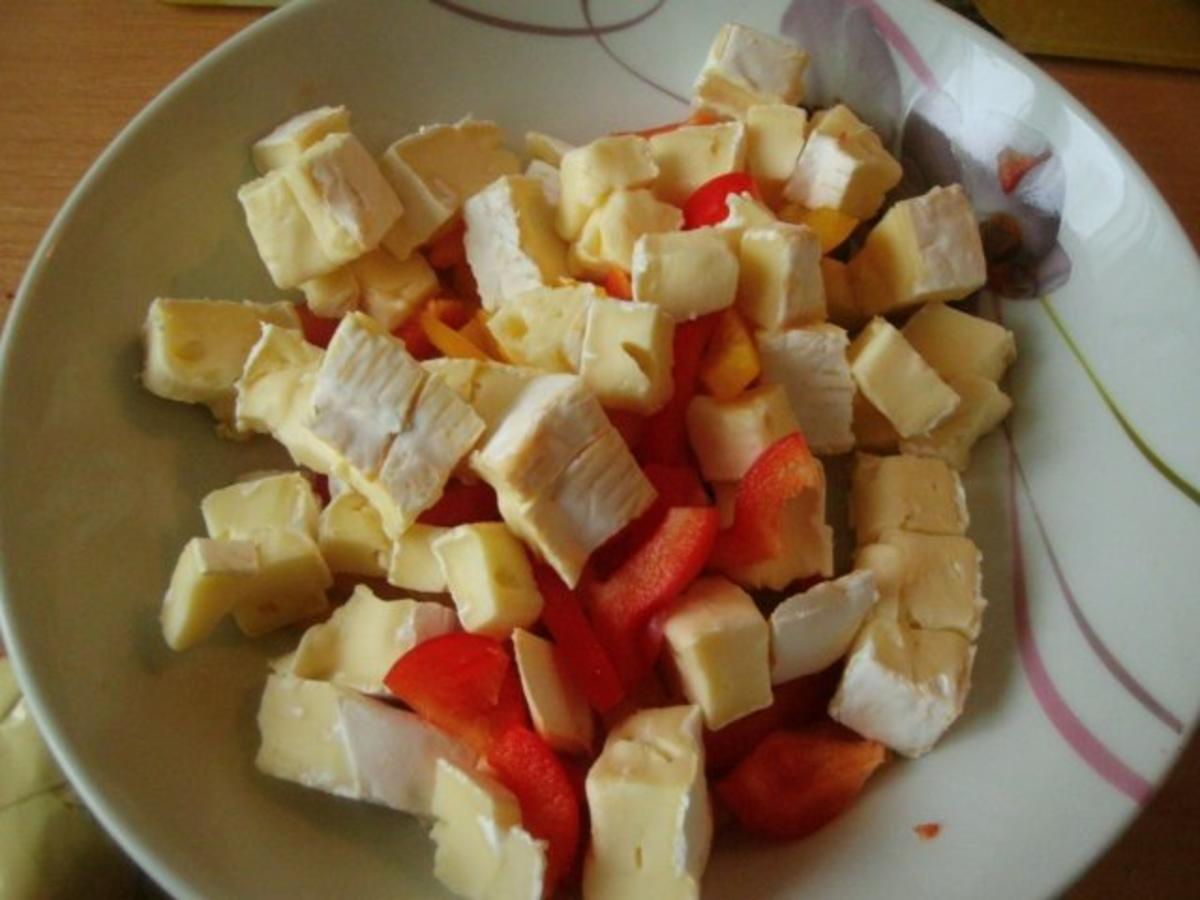Camembertkäsesalat mit Mandarinen - Rezept - Bild Nr. 4