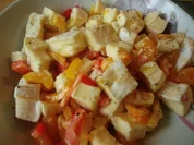 Camembertkäsesalat mit Mandarinen - Rezept