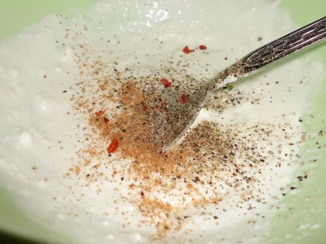 Rezept: Salat: Lachs-Obst-Salat mit Flusskrebsschwänzen Bild Nr. 3 Salat: Lachs-Obst-Salat mit Flusskrebsschwänzen - Rezept - Bild Nr. 3