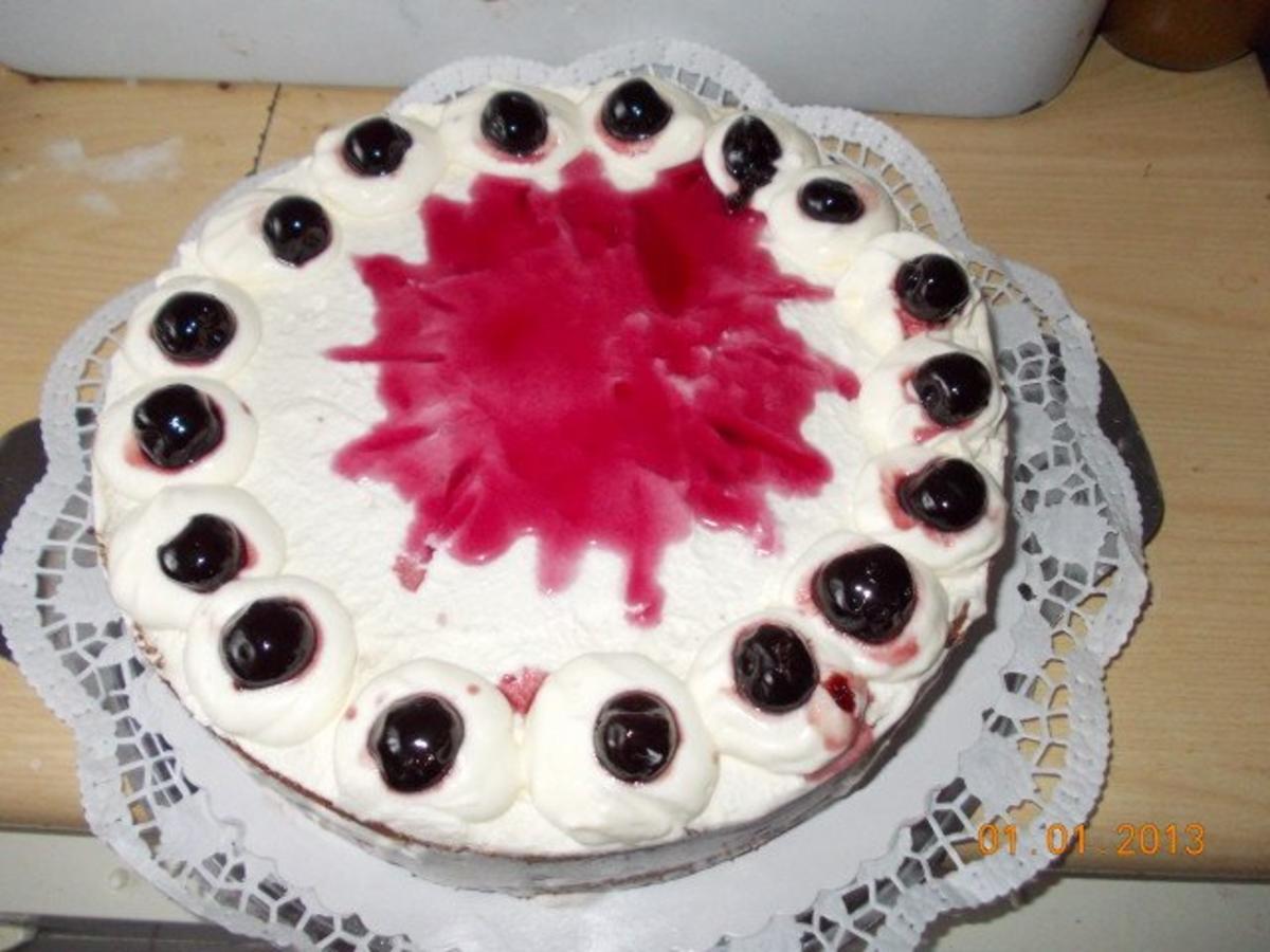 Mandel-Kirschtorte - Rezept - Bild Nr. 3