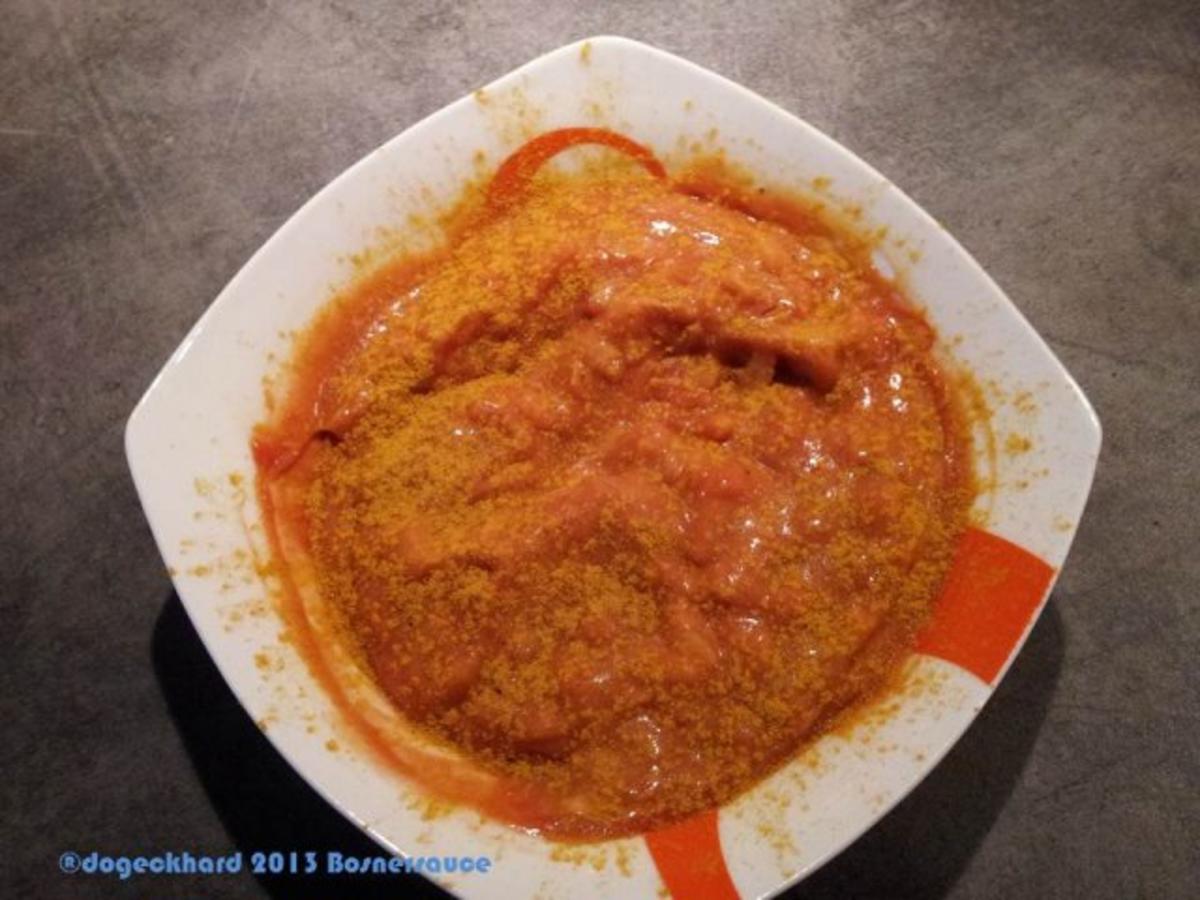 Zwiebel Ketchup Senf Sauce "Art Bosna / Bosner" - Rezept