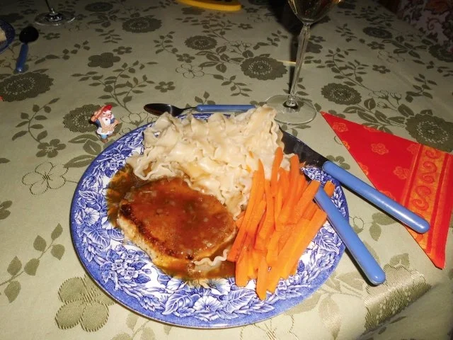 Schweinesteaks in Cidresauce>> - Rezept