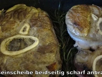 Rezept: geschmorte Kalbsbeinscheibe Bild Nr. 7 geschmorte Kalbsbeinscheibe - Rezept - Bild Nr. 7