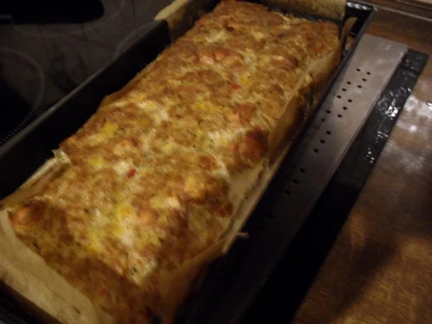 Rezept: Hackbraten gefüllt mit Lauch und Champignons aus dem Ofen Bild Nr. 9 Hackbraten gefüllt mit Lauch und Champignons aus dem Ofen - Rezept - Bild Nr. 9