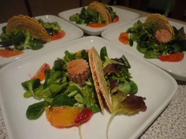 Rezept: Preiselbeer Pasteten Cräcker im Salat Bett Preiselbeer Pasteten Cräcker im Salat Bett - Rezept