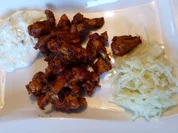 Rezept: Mariniertes selbstgemachtes Gyros mit Knobisauce Mariniertes selbstgemachtes Gyros mit Knobisauce - Rezept
