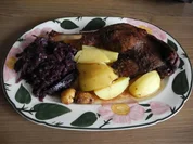 Neujahrsessen 2013 : Gänsekeulen in Maronensoße - Rezept