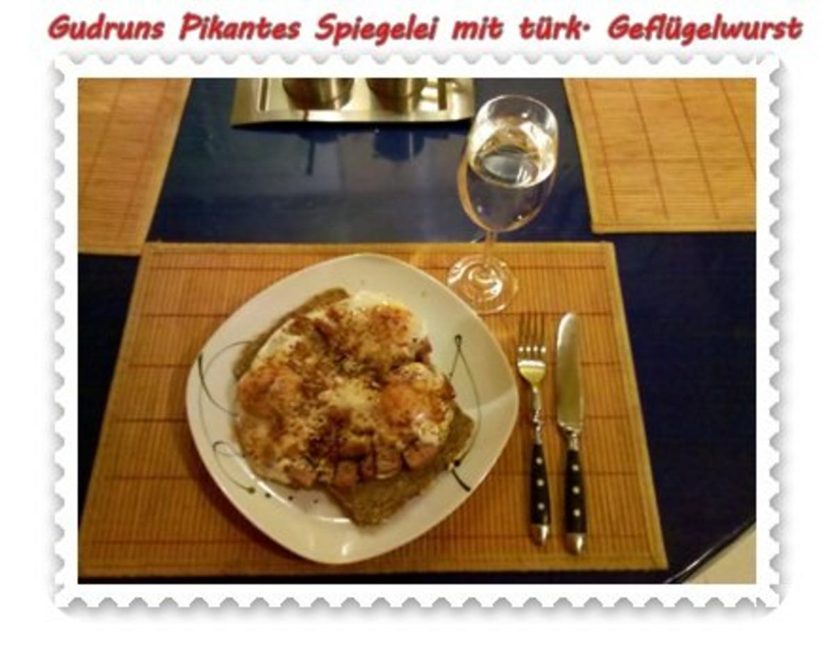 Abendbrot: Pikantes Spiegelei mit türkischer Geflügelwurst - Rezept - Bild Nr. 6