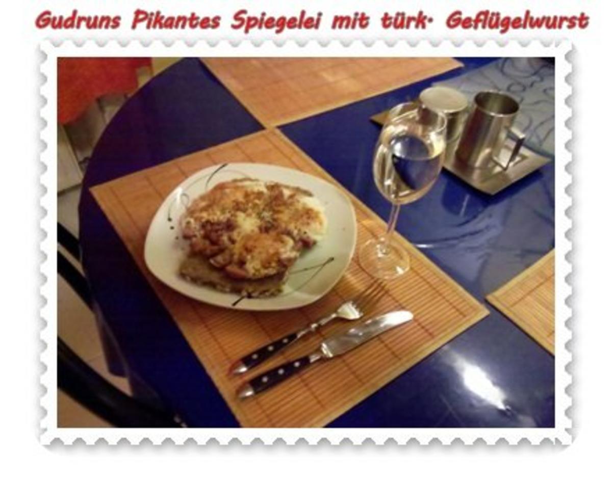Abendbrot: Pikantes Spiegelei mit türkischer Geflügelwurst - Rezept - Bild Nr. 7