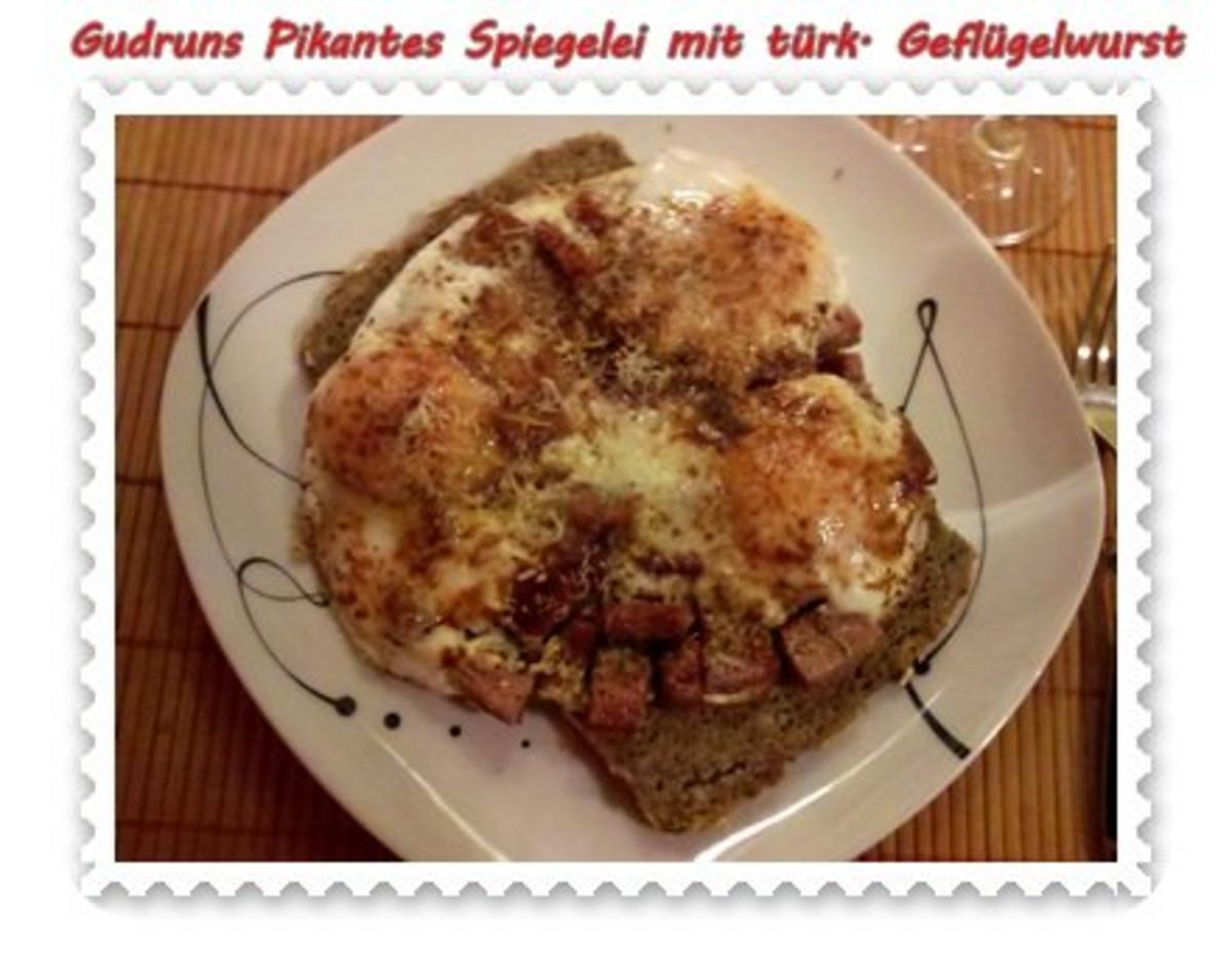 Abendbrot: Pikantes Spiegelei mit türkischer Geflügelwurst - Rezept - Bild Nr. 9