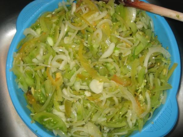 Grünes Tomaten Relish - einfach - 91 kcal/100g