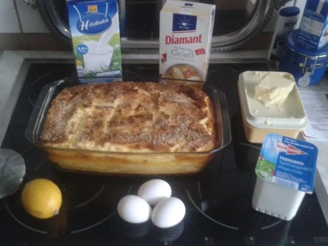 Quark-Grieß-Auflauf - Rezept