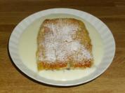Apfelstrudel aus Blätterteig im Sahnebad - Rezept