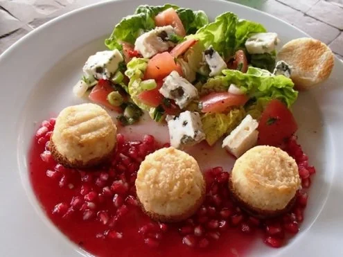 Gebackener-Ziegenkäse auf Honig-Granatapfel - Rezept - Bild Nr. 9