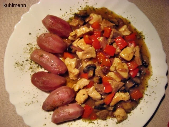 Bunte Restepfanne - Rezept