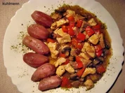 Bunte Restepfanne - Rezept