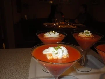 karamelisiertes Tomaten Süppchen mit Pistazien Sahne - Rezept - Bild Nr. 3