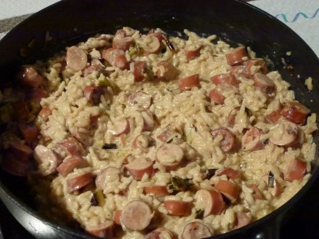 Rezept: Frühlingszwiebelrisotto-Pfanne Frühlingszwiebelrisotto-Pfanne - Rezept