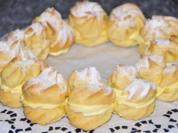 Brandteigkranz mit Vanillecreme - Rezept