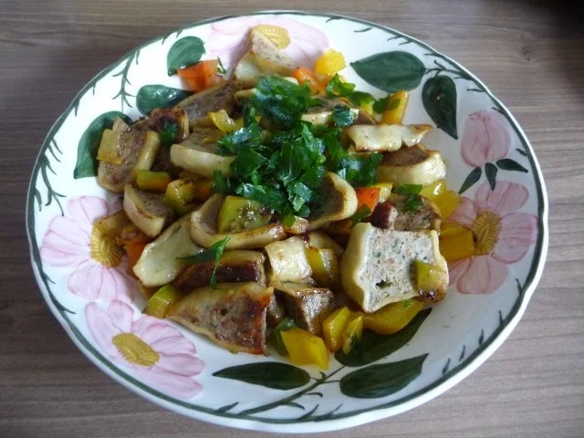 Rezept: Unter 30 Minuten : Bunte Maultaschen - Paprika - Pfanne Bild Nr. 6 Unter 30 Minuten : Bunte Maultaschen - Paprika - Pfanne - Rezept - Bild Nr. 6